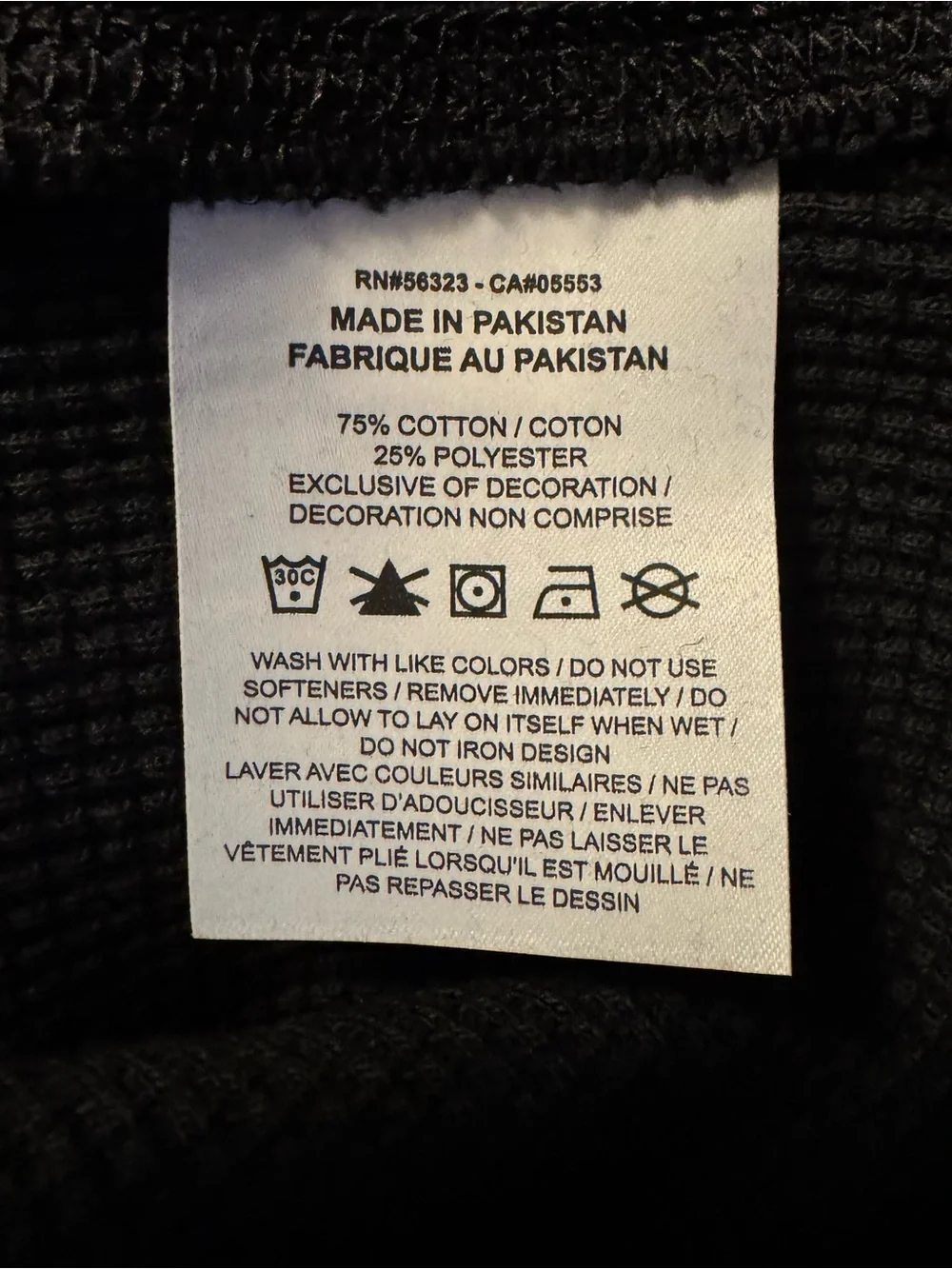 Jordan Flight Mountainside Black Long Sleeve Waffle Knit Top men’s Size Medium
